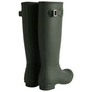 Hunter Original Tall Gummistiefel mit Tartan-Futter – Dunkelolivgrün