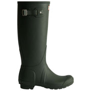 Hunter Original Tall Gummistiefel mit Tartan-Futter – Dunkelolivgrün