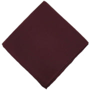 Michelsons of London Plain Silk Handkerchief - Wine Red