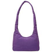 Roka Belsize mittelgroße Taslon-Umhängetasche – Gothic Grape Purple