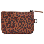Roka Carnaby Kleine Geldbörse aus recyceltem Canvas – Mini Leopard Brown