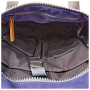 Roka Finchley Kleiner Rucksack aus recyceltem Canvas – Oceana Purple
