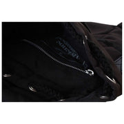 Vivienne Westwood Highland Kleiner Rucksack – Schwarz/Silber