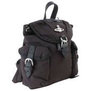 Vivienne Westwood Highland Kleiner Rucksack – Schwarz/Silber