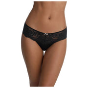 Skarlett Blue Captivate Spitzen-Bikini-Slip – Schwarz
