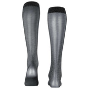 Falke Glitzernde 30-Denier-Kniestrümpfe – Schwarz/Splitter