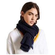 Superdry & Co Cable Lux Scarf - Eclipse Navy
