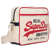 Superdry & Co Retro Alumni Messenger Bag - Winter White