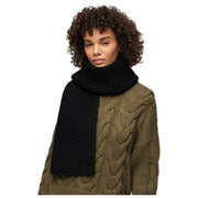 Superdry & Co Ribbed Knit Scarf - Black