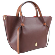Franchetti Bond Simona Large Shopper Bag - Chocolate Brown/Tan