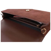 Valentino Pochette-Tasche mit Überschlag – Moro Brown