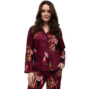 cyberjammies-yasmin-panda-print-pyjama-set---ox-blood-burgundy-34514454