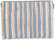 Hindbag Ava Kleine 13-Zoll-Laptoptasche – Orange/Blau gestreift