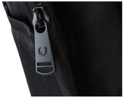 Fred Perry Crinkle-Nylon-Rucksack – Schwarz