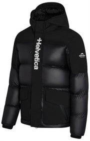 Helvetica Mountain Pioneers Queyras Hodded Daunenjacke – Schwarz