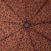 Roka Regenschirm aus recyceltem Nylon von Waterloo – Mini Leopard Brown