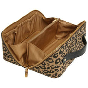Alice Wheeler London Zugkoffer mit Tiermuster – Schwarz/Leopard