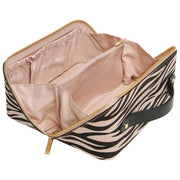 Alice Wheeler London Zugkoffer mit Tiermuster – Schwarz/Zebra