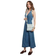 Alice Wheeler London Bloomsbury Umhängetasche – Enteneiblau