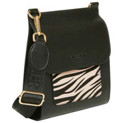 Alice Wheeler London Bloomsbury Umhängetasche – Schwarz/Zebra