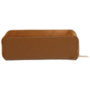 Alice Wheeler London Kensington Kleines Zugetui aus Wildleder – Fudge Tan