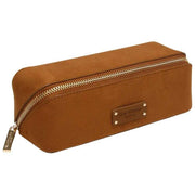 Alice Wheeler London Kensington Kleines Zugetui aus Wildleder – Fudge Tan