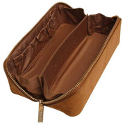 Alice Wheeler London Kensington Kleines Zugetui aus Wildleder – Fudge Tan