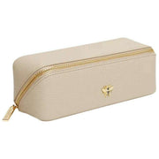 Alice Wheeler London Luxuriöser kleiner Zugkoffer – Steinbeige