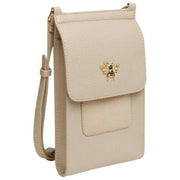 Alice Wheeler London Mini Bloomsbury Umhängetasche – Steinbeige