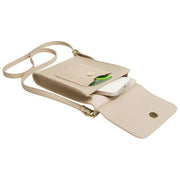 Alice Wheeler London Mini Bloomsbury Umhängetasche – Steinbeige