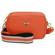 Alice Wheeler London Mini Camera Crossbody Bag - Orange