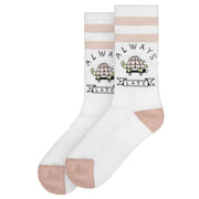 American Socks Always Late Mid High Socks - White