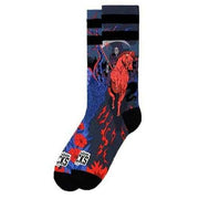 American Socks Reaper Mid High Socks - Purple