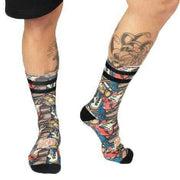 American Socks Rockband Mid High Socks - Blue