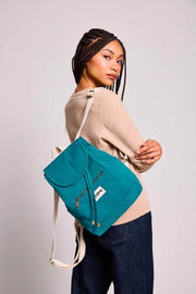 Hindbag Eliot Mini Rucksack – Pfauenblau
