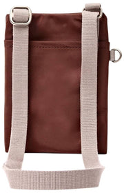 Roka Chelsea XS Umhängetasche aus recyceltem Nylon – Rocky Road Brown