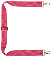 Elie Beaumont Taschenriemen – Cerise Herringbone Pink