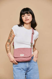 Hindbag Margault Stepp-Umhängetasche – Blush Pink