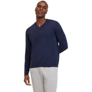 falke-lambswool-v-neck-sweater---space-blue-35072722