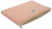 Hindbag Ava Medium Weave 15-Zoll-Laptoptasche – Korallenrosa