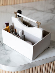 Stackers Klassischer Kosmetik-Organizer – weißer Kieselstein