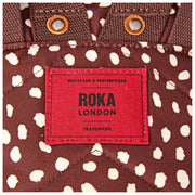 Roka Bantry B Kleiner Rucksack aus recyceltem Canvas – Brauner Fleck