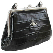 vivienne-westwood-embossed-croc-granny-frame-purse---black-35450624
