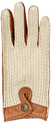 Dents Die Suited Racer Hatcher Leder-Fahrhandschuhe – Cognac Tan