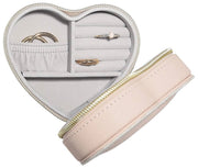 Stackers Herz-Reise-Mum-Schmuckkästchen – Blush/Gold