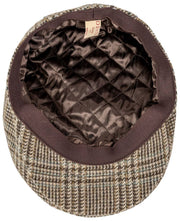 Dents Stanwick Tweed Schiebermütze – Braun