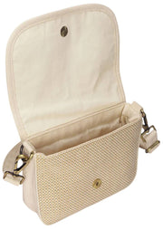 Hindbag Margault gewebte Umhängetasche – Nude Beige