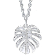 Beginnings Monstera Leaf Pendant - Silver