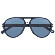 Botaniq Double Bridge Pilot Sunglasses - Blue