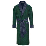 Bown of London Connaught Long Smoking Jacket - Green/Navy